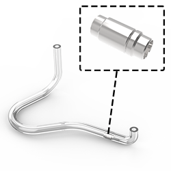 FEP TUBE 4/2-150MM + NOZZLE